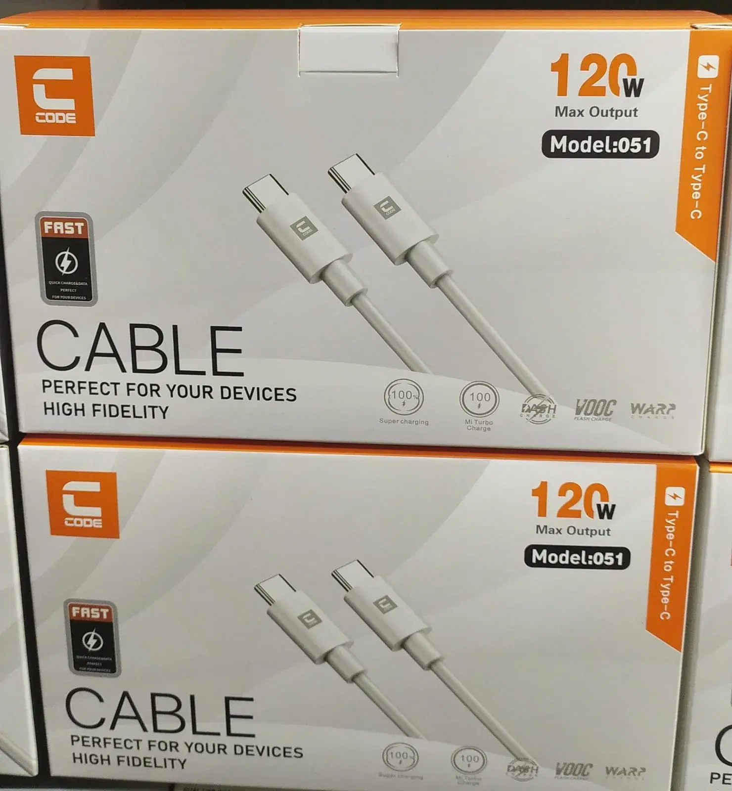 Code 051 Type-C To Type-C Data Cable