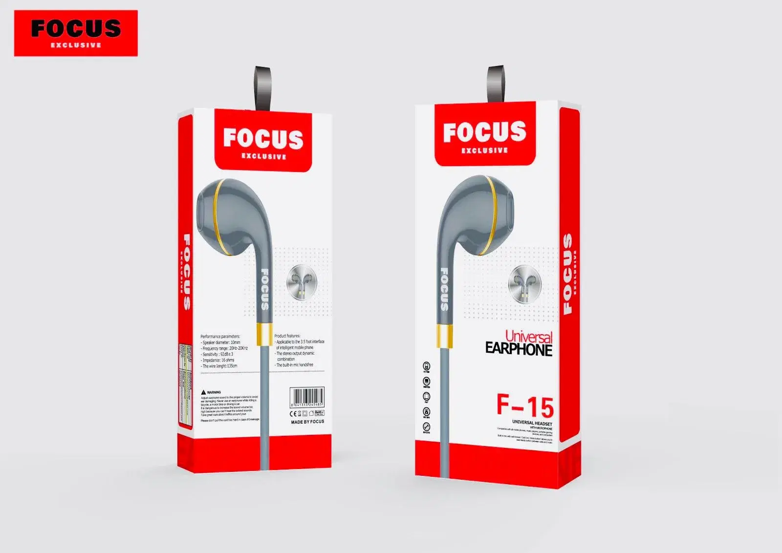 Focus F-15 Universal Earphone