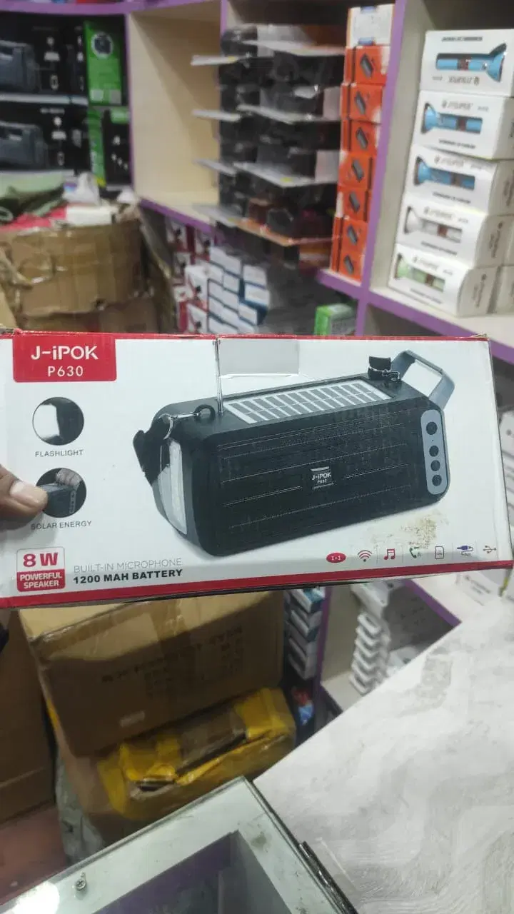 J-iPOK P630 8W Powerful Speaker | Solar Energy and Flashlight