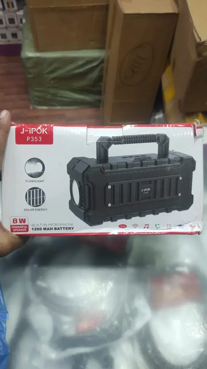 J-iPOK P353 8W Powerful Speaker | Solar Energy and Flashlight