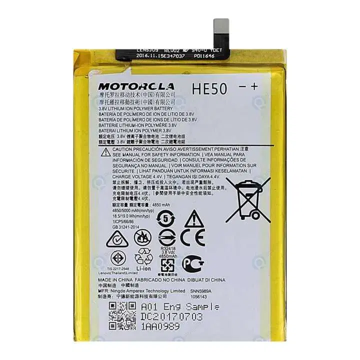 5000 mAh Battery For Motorola E4+ / HE50