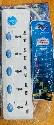 KOHINOOR KN-115 5 pin way Max 2500Watt Multiplug