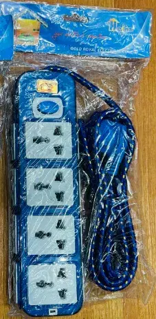 4 Socket Extension Cord | 4 pin way multiplug