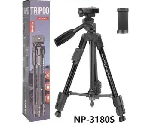 Neepho NP3180S Professional Heavy Duty Aluminum Alloy Video Stand Tripod Trepied For DSLR, Camera, Mobile, Handy Cam