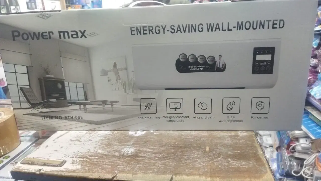 Power Max ETH008 PTc Wall Mount Heater | Remote Control Heater