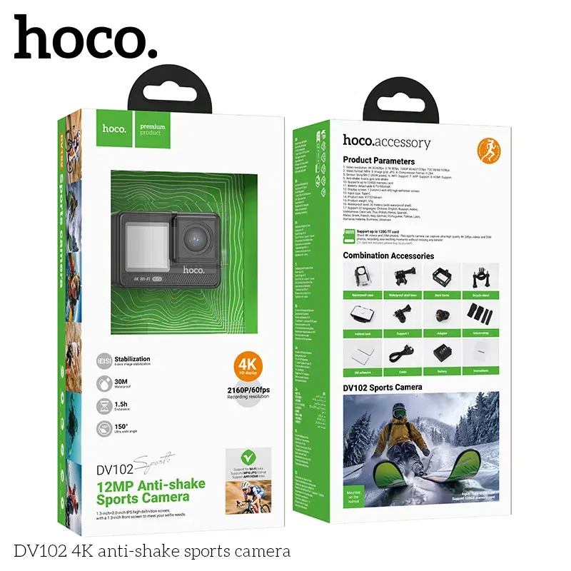 Hoco DV102 4K Anti-shake Sports Camera