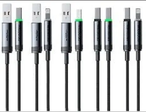 MCDODO CA-3990 USB-A to Micro USB Cable with Charging Light 1m black
