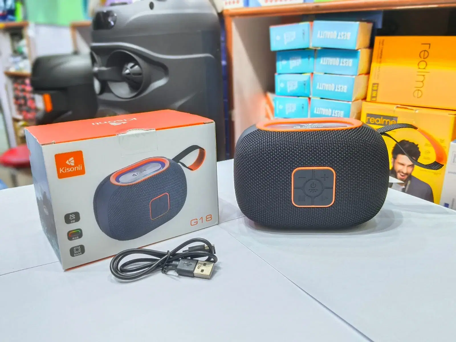Kisonli G18 waterproof shower bass speaker subwoofer external speakers