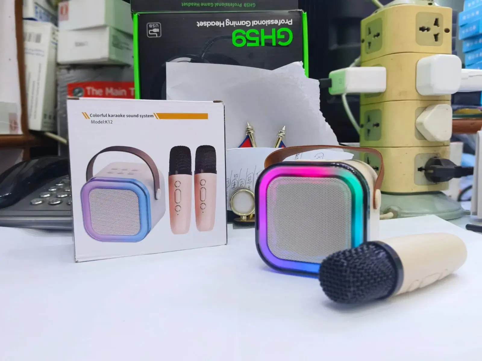 Bluetooth Speaker With K12 Karoake Mic Bluetooth Speaker