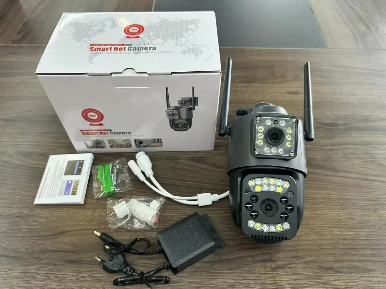 V380 WiFi Dual Lens Security Smart IP Camera CCTV Full HD
