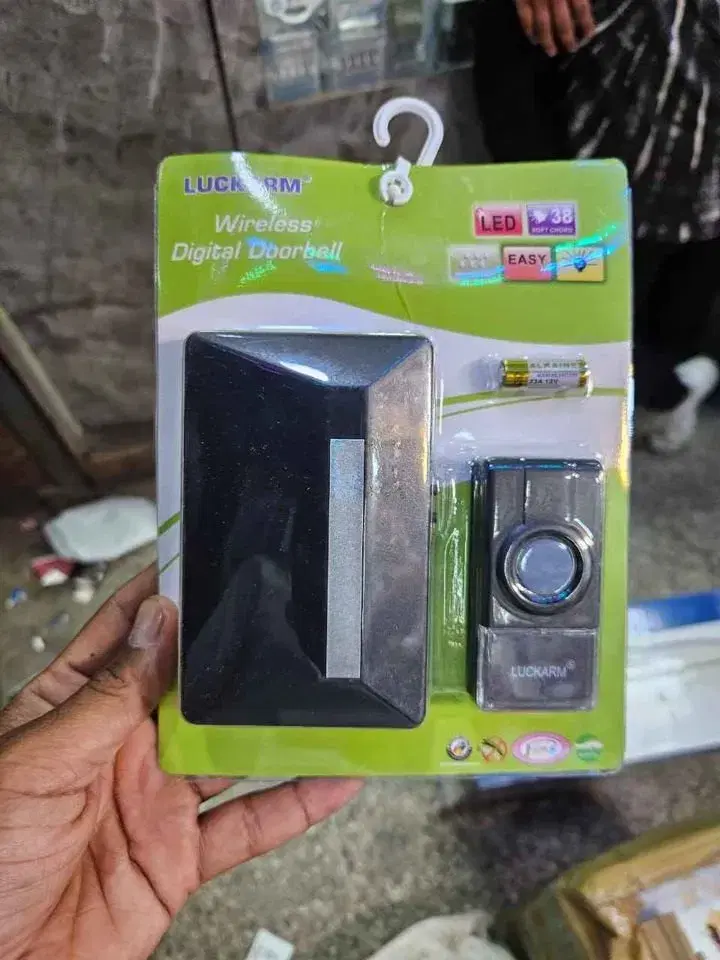 Luckarm Waterproof Wireless Doorbell 150M Range 25 Soft Cord