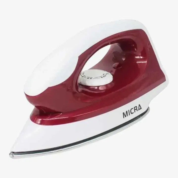 Micra White/Maroon Stainless Steel Soleplate Steam Iron 1000W MI248