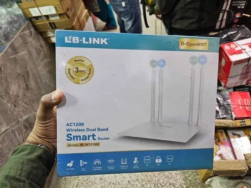 3 in 1 LB Link-4 Antenna Wireless AC1200 Dual Band Smart Router, 5G Access, Wireless Router ,Wifi Router