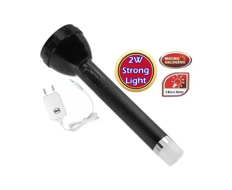 JY Super 9050 High Power 2W Rechargeable Torch with Dual Mode LED Torch Light