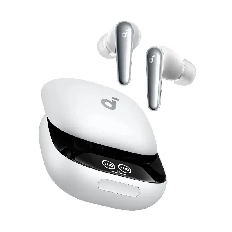 Soundcore Liberty 4 Pro by Anker, Noise Cancelling Wireless Earbuds 7-Sensor and Real-Time Adaptive Noise Cancelling 2× Faster Charging, Studio-Level Hi-Fi Music Clear Calls with 6 Mics and AI