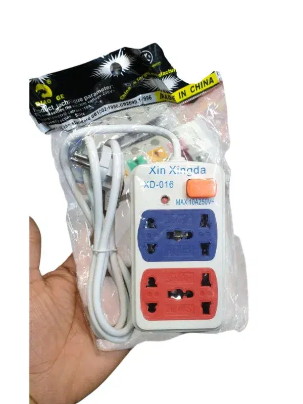 2 port Power Strip/Multiplug - Wall Mountable Extension Cord for Office, Study, Home, and School Use ,016 multiplug