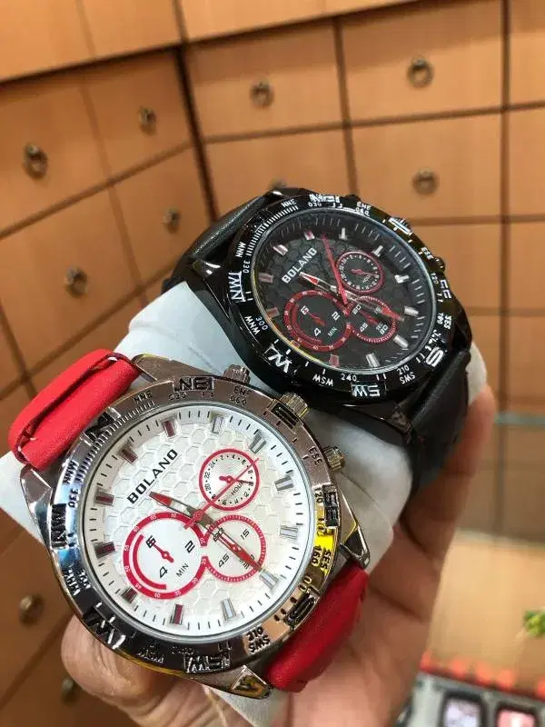 Bolano Quartz Waterproof Warranty Leather Belt Jents Fashion Watch For Men