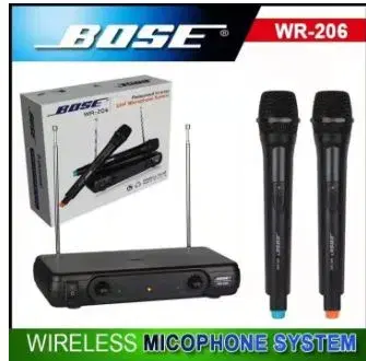 WR-206 UHF Dual Wireless Microphone