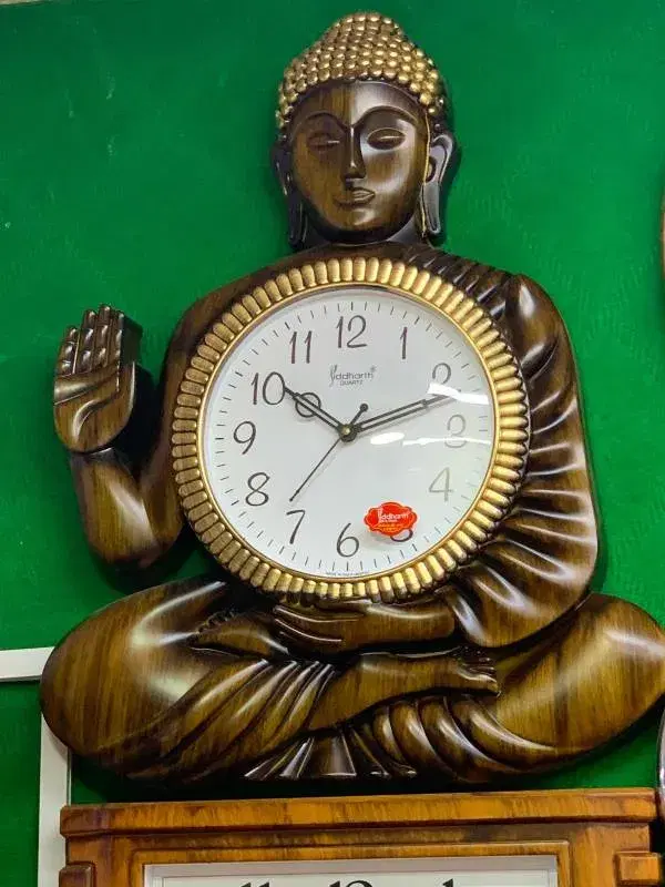 Big Size Buddha Design Wall Clock