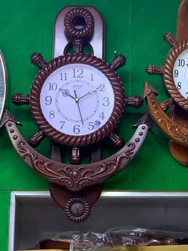 Big size pendulum wall clock Wooden Design