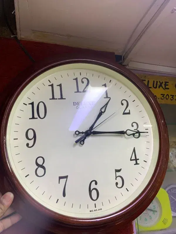 Big Size Round Wooden Design Wall Clock 43Cm