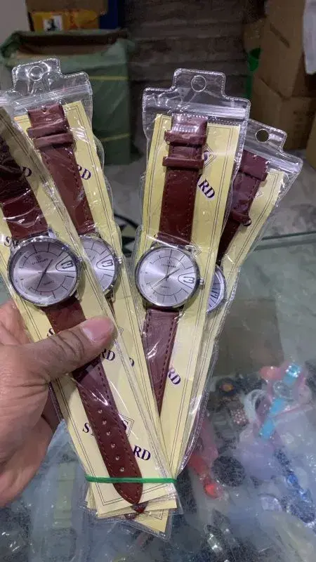 Waterproof / warranty leather belt watch