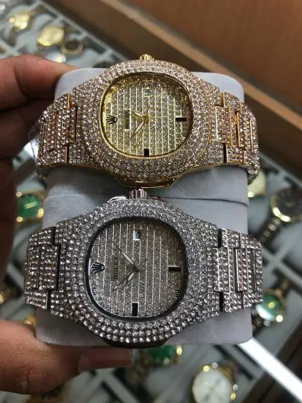 Silver And Gold Ice Watch Unisex