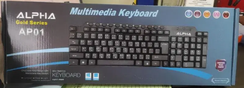 Alpha Gold Series Standard Keyboard AP01 Nepali Key board