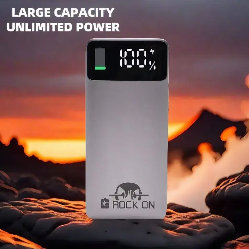 Rock on Pb20 Powerbank 20000mAh Large Capacity Ulimited Power