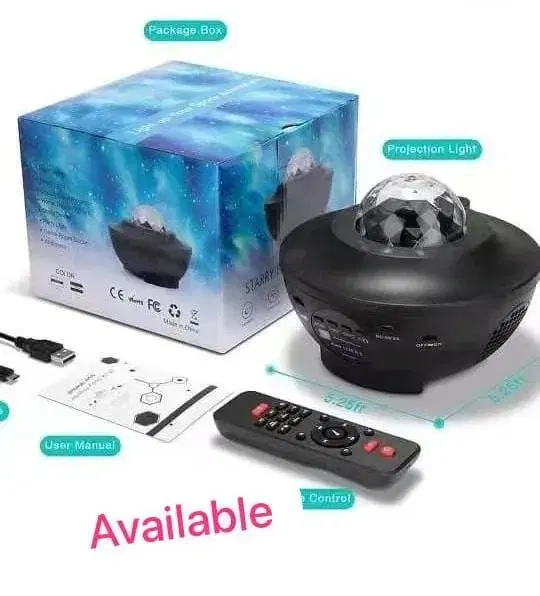 Led Galaxy Projector Light Bluetooth Remote Control With laser and Double speaker