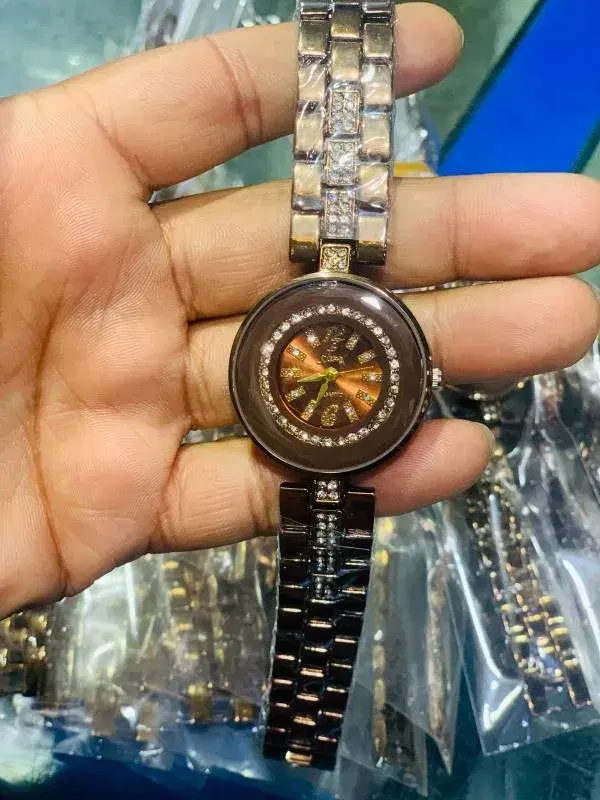 Leadise watch waterproof coffee Colour round dial