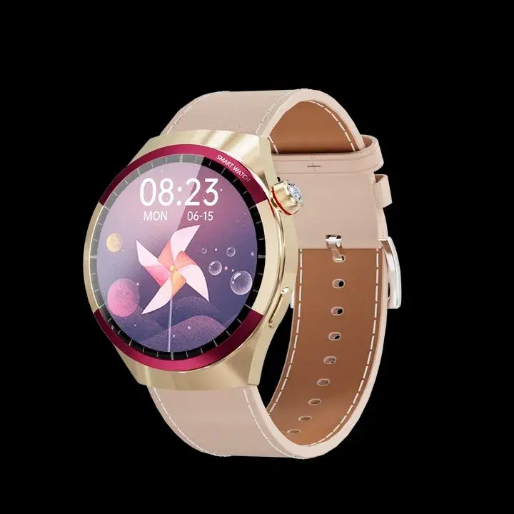 SK6 Women's Mini Smart Fashion Watch 1.3 Inch Color HD Screen GPS Fitness Camera Android Phone Compatibility IP67 Waterproof