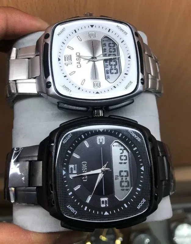 Casio classic analog digital stainless steel brand watch