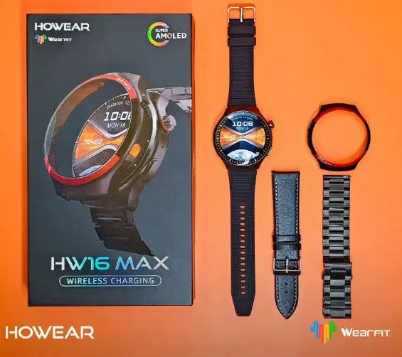 HW16 max 1.72inch 44mm Display Smartwatch with Bluetooth Calling/IP67 Water Resistant/ Sports/ Notifications/Working Encoder and Customizable Watchface