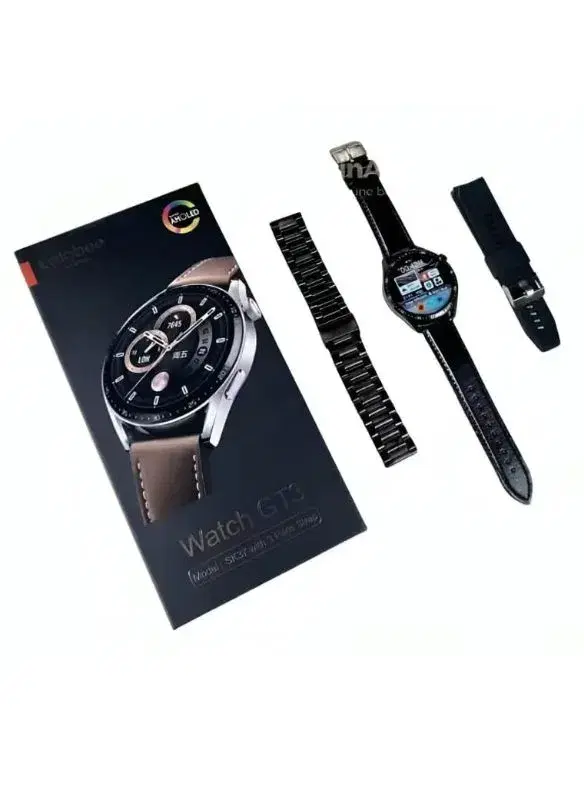 SK 37 Full AMOLED Screen Smart Watch with 3 Straps and Wireless Charging