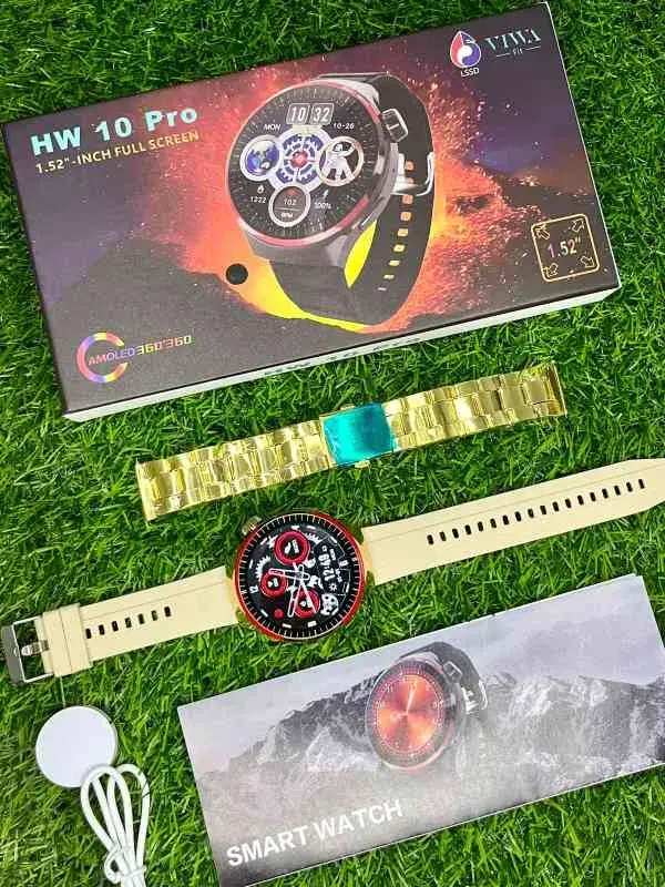 HW10 Pro Smartwatch with Chain Strap – Affordable & Feature-Packed