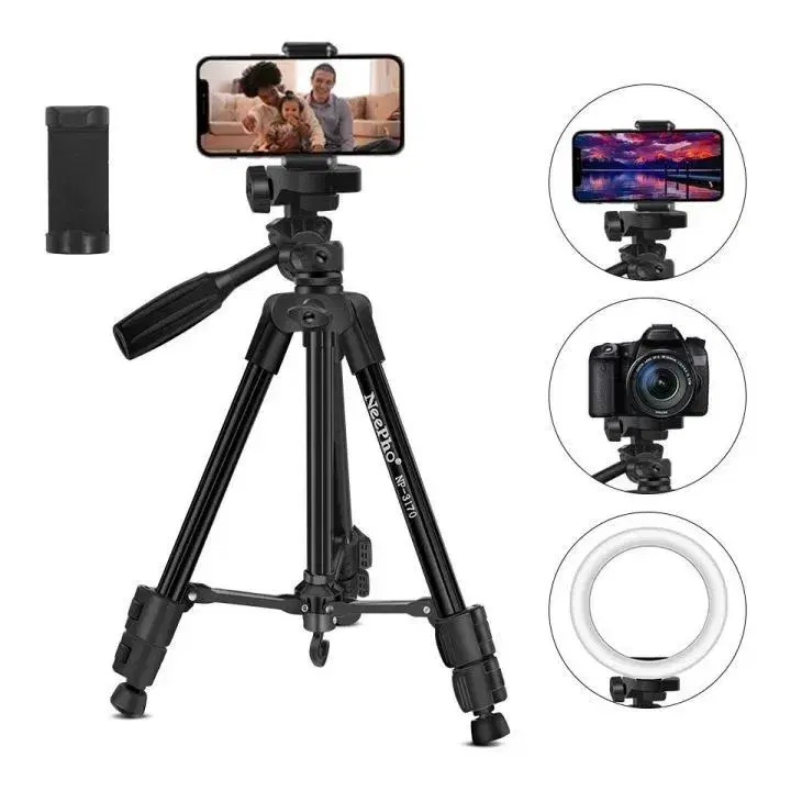 NeePho NP-3170 Tripod Mobile Phone Camcorder Action Camera 105cm Height Desktop Portable Portable