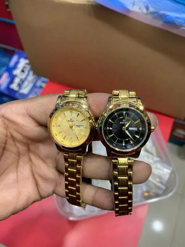 Swish original waterproof/ warranty day date function Leadise watch