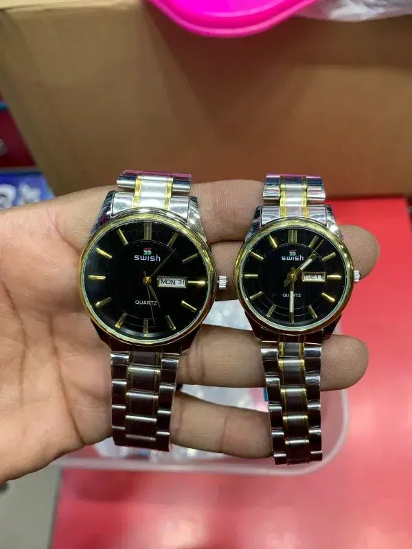 Swish day date Warranty casual watch Leadise & jens available
