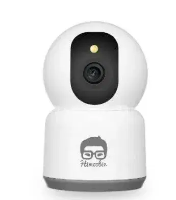 Himoobie CCTV Camera Two-Way Audio Video Calls 2.4-Inch Display Screen Night Vision 2MP Indoor Use 3X Zoom