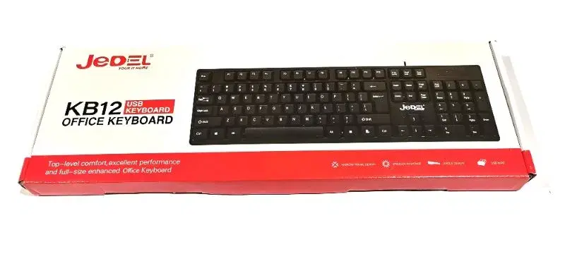 JEDEL KB12 OfficelWired English Keyboard Normal