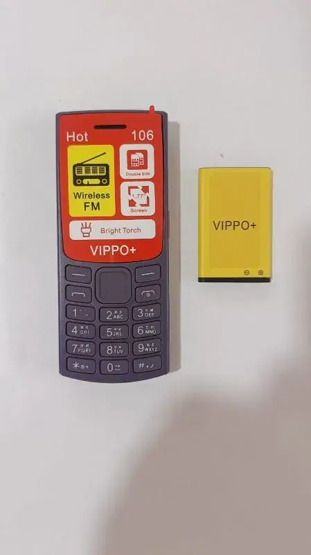 VIPPO+ HOT 106 KEYPAD PHONE with Charging Set