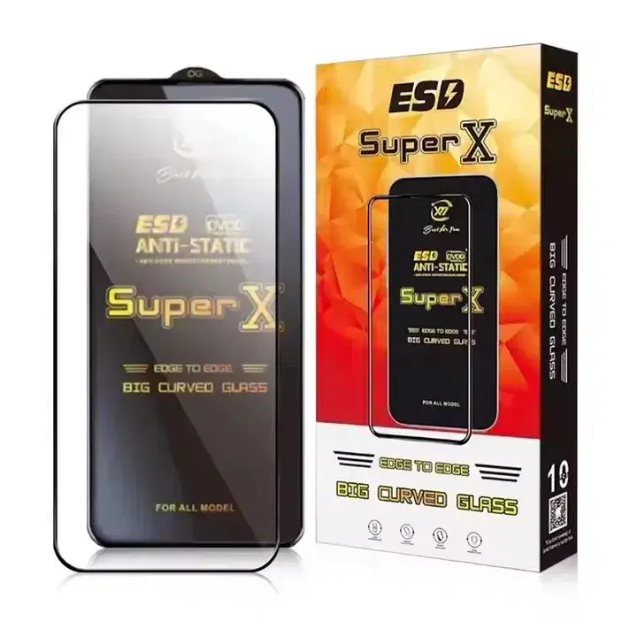 ESD Super X Temper Glass Edge to Edge for Top Level Anti-static Tempered Glass SuperX Set of 10 pcs