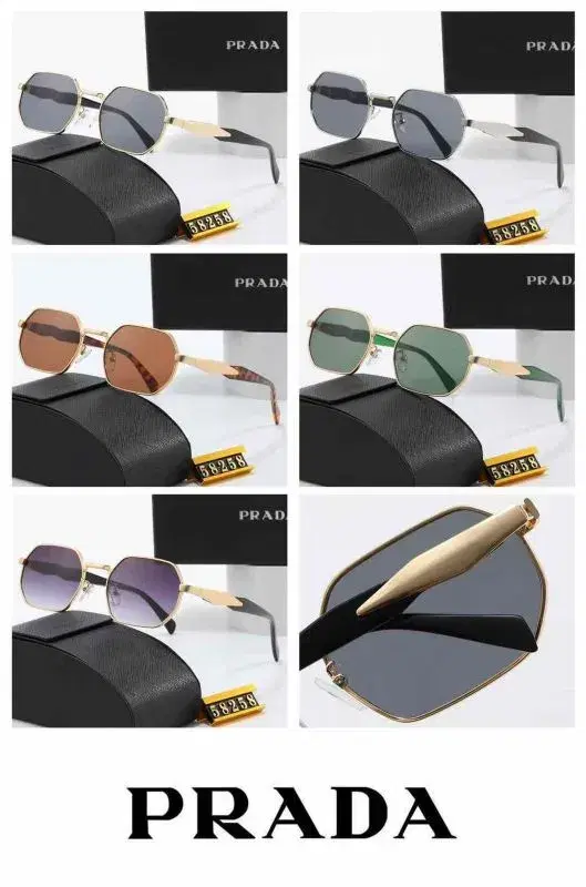 Prada Metal Polygonal sunglasses For Men