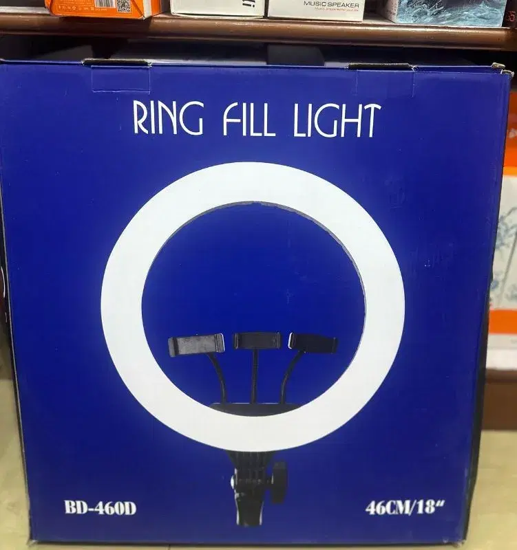 YQ-460D 46CM 18 Inch Dimming Studio Ring Light Led Make Up Selfie Lamp With Tripod Holder