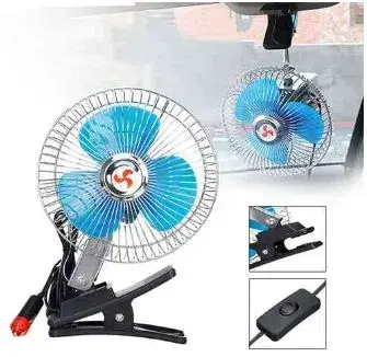 Car Vehicle Oscillating Fan 8Inch Dc 12V With Clip Clamp