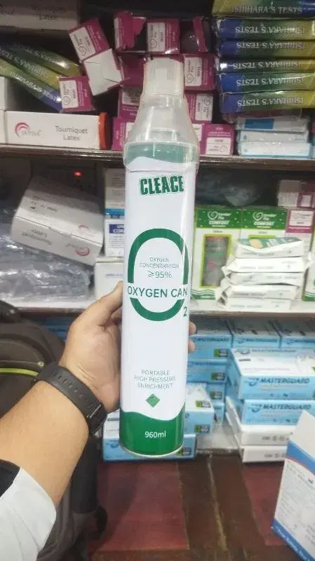 Portable Oxygen Can-960ml For Trekking and Oxygen needs.