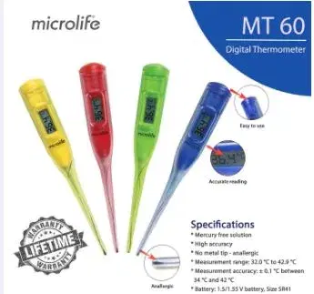 Microlife Digital Thermometer MT-60