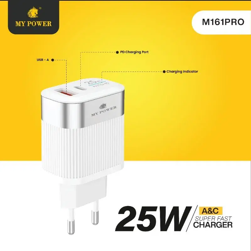 M161pro 25watt UC charger round4.8mm indian pin (micro v8)