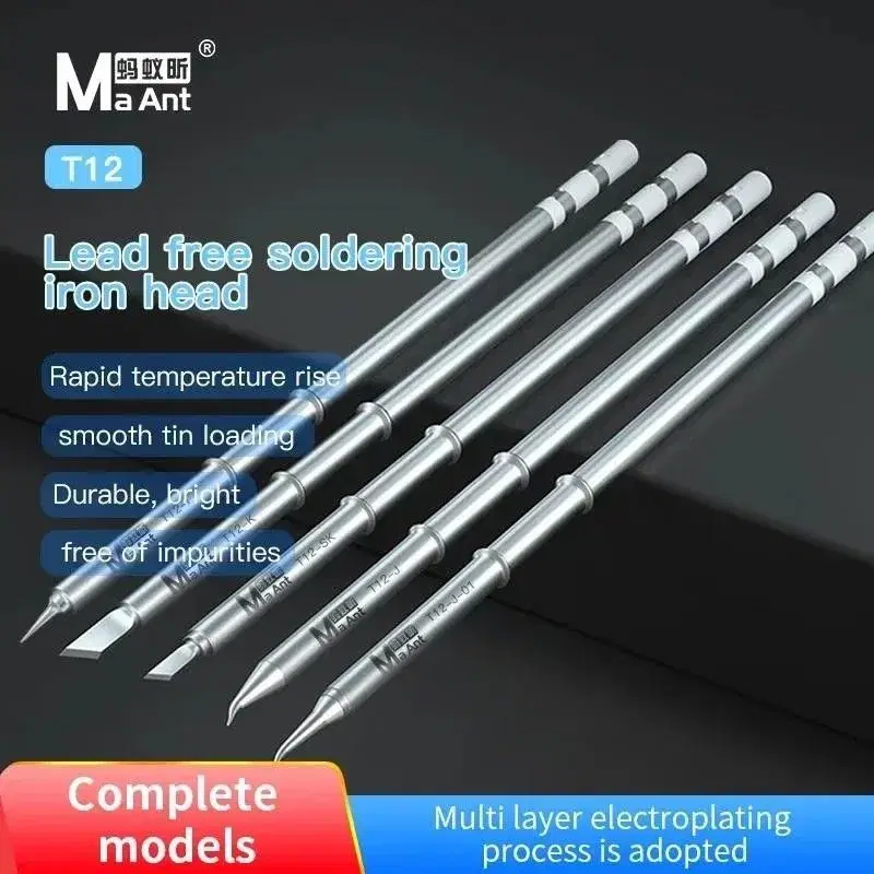 MaAnt T12 Soldering Iron Tip Professionally Suitable for Electronic Parts and Circuit Board Soldering Repairs